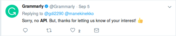 Grammarly API for Developers